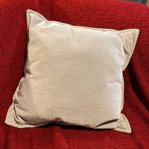 2 gray/silver pottery barn 20 x 20 pillow covers velvet